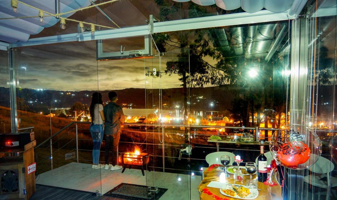 Hotel Glamping Cristal à Guatavita Extérieur photo